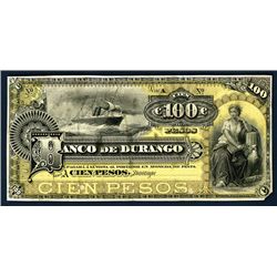 Banco de Durango, 1888-1907 Issue Proof