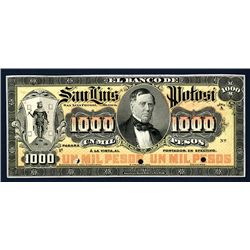 Banco de San Luis Potosi Proof
