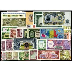 Group of 46 Different Worldwide Notes