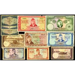 State Bank of Pakistan and Government of Pakistan Various Issues, 1949-64, Group of 11 Issued Notes