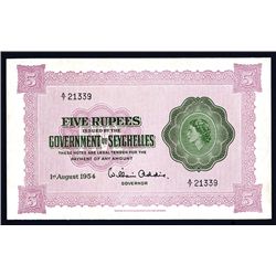 Government of Seychelles, 1954 Issue.