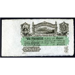 Montagu Bank, 1860's Private Banknote.