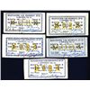 Image 1 : Molochansk Mutual Loan Society (Credit Union), 1918, Set of 5 Issued Notes