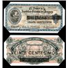 Image 1 : Banco De La Republica Oriental, 1918 Provisional Issue High Grade Rarity.