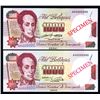 Image 1 : Banco Central De Venezuela, 1991 Issue Specimen “Correct & Error” Pair.
