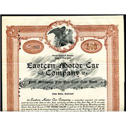 Eastern Motor Car Co. 1905. I/U Bond.