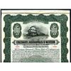 Image 1 : Cincinnati, Indianapolis & Western Railroad Co. 1915. Specimen Bond.