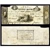 Image 1 : Union Bank 1831 Issue Obsolete Banknote Used as Advertising Note with Ad for Stock Broker from Phila