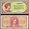 Image 1 : Military Payment Certificate, Series 541, $5 First Printing (1958-61).