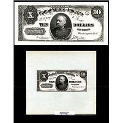 U.S. Legal Tender Treasury Note Unique Presentation Proof, $10, Series of 1890, Fr.#366 Unlisted Pro