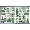Image 1 : ABNC Tyvek Proof or Sample Sheets With Numerous Vignettes and Border Engravings (4).