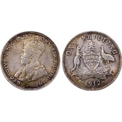 1912 Shilling PCGS MS62