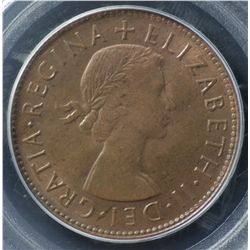 1953 perth Penny PCGS MS64 RB