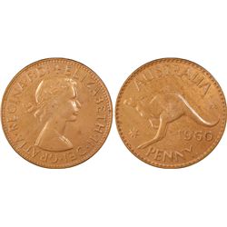 1960 P Penny PCGS MS64 Red Brown