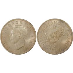 New Zealand 1949 Crown PCGS MS65