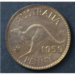 Australia 1959 M Penny Proof