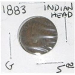 1883 INDIAN HEAD PENNY RED BOOK VALUE IS $5.00+ *NICE EARLY GOOD GRADE PENNY*!!