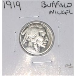 1919 BUFFALO NICKEL RED BOOK VALUE IS $3.00+ *NICE EARLY NICKEL*!!