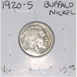 1920-S BUFFALO NICKEL RED BOOK VALUE IS $10.00+ *NICE EARLY VERY GOOD GRADE NICKEL*!!