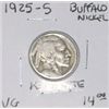 Image 1 : 1925-S BUFFALO NICKEL RED BOOK VALUE IS $14.00+ *NICE KEY DATE EARLY VERY GOOD GRADE NICKEL*!!