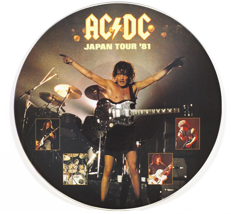 AC/DC: Scarce Japan Tour 1981 picture discs