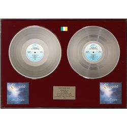 Clannad: Presentation double 'platinum' discs for their album 'The Collection' 1987