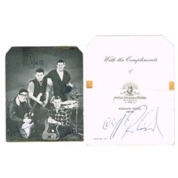 Cliff Richard and The Shadows: Autographed photographs and cards