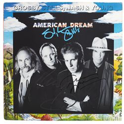 Crosby, Stills, Nash and Young: Autographed 'American Dream' album sleeve