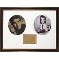 Elvis Presley, Scotty Moore and Bill Black autographs, 1955