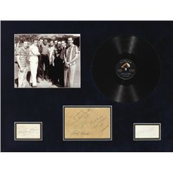Elvis Presley and The Jordanaires: A set of autographs circa 1956