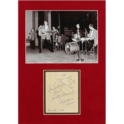 Elvis Presley and The Blue Moon Boys: A set of autographs, 8 July 1956