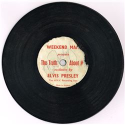 Elvis Presley: Germany autographed 'The Truth About Me' vinyl record