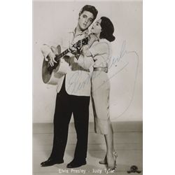 Elvis Presley: Signed 'Jailhouse Rock' postcard