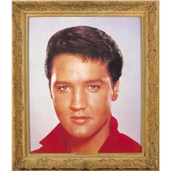 Elvis Presley: Large portrait poster and other memorabilia
