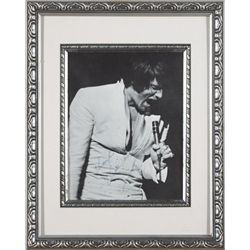 Elvis Presley; Autographed performance photograph