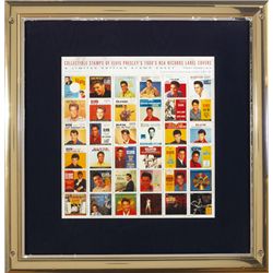 Elvis Presley: Limited Edition commemorative stamp sheets.