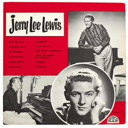 Jerry Lee Lewis: Autographed Sun Studios vinyl record 1958