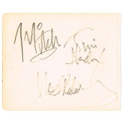 The Jimi Hendrix Experience: Set of autographs