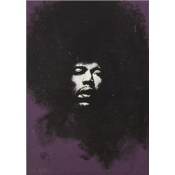 Jimi Hendrix: Original 1971 artwork portrait