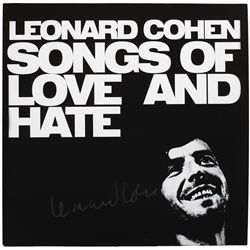 Leonard Cohen: 'Songs of Love and Hate' autographed vinyl album
