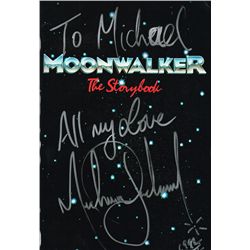 Michael Jackson: Autograph on 'Moonwalker The Storybook' 1988