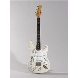 The Rolling Stones: Autographed Fender Stratocaster Squier guitar