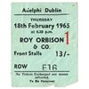 Image 1 : Roy Orbison: Adelphi Dublin performance ticket 18 February 1965