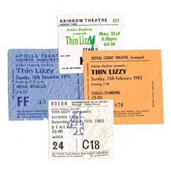 Thin Lizzy: Collection of assorted concert tickets, 1978-83