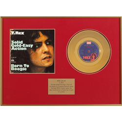 T. Rex: 'Sold Gold-Easy Action' '45 autographed by Marc Bolan 1974