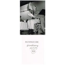 Bono and Allen Ginsberg: Photographs, autographs, tickets and book