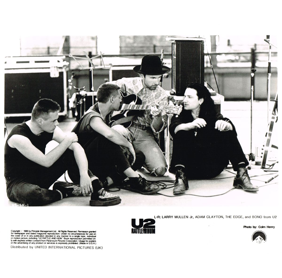 Various Artists Music movie promotional photo cards including U2
