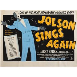 Music movie posters including Jolson Sings Again