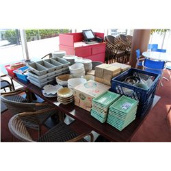 ASSORTED PLATES / SUPPLIES ETC.