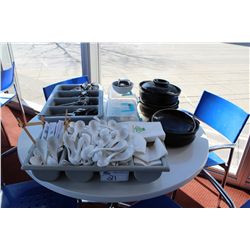 ASSORTED PLATES / SUPPLIES ETC.